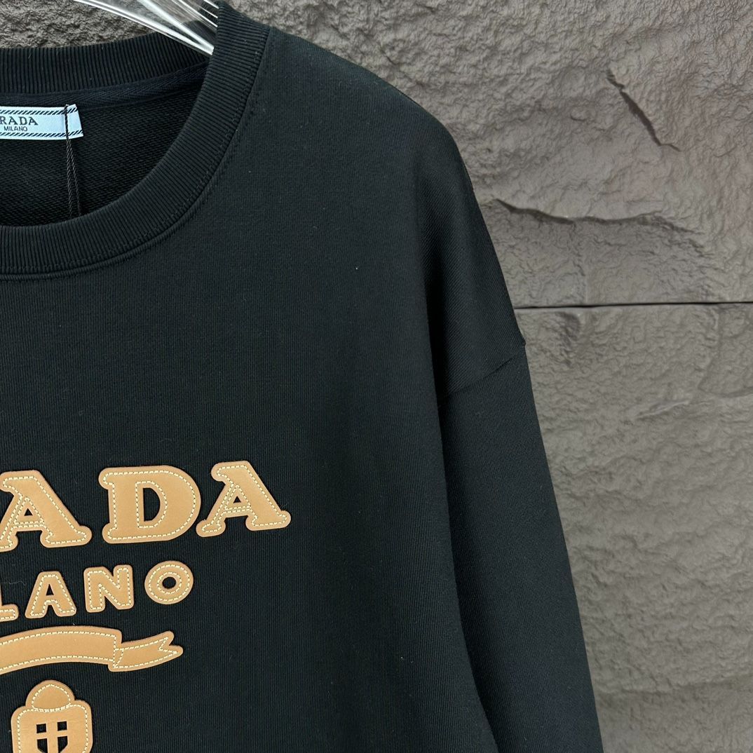 マストアイテム◇Logo スウェットシャツ◇PRADA PRADA プラダ オーバーサイズ ロゴプリント ジャージー