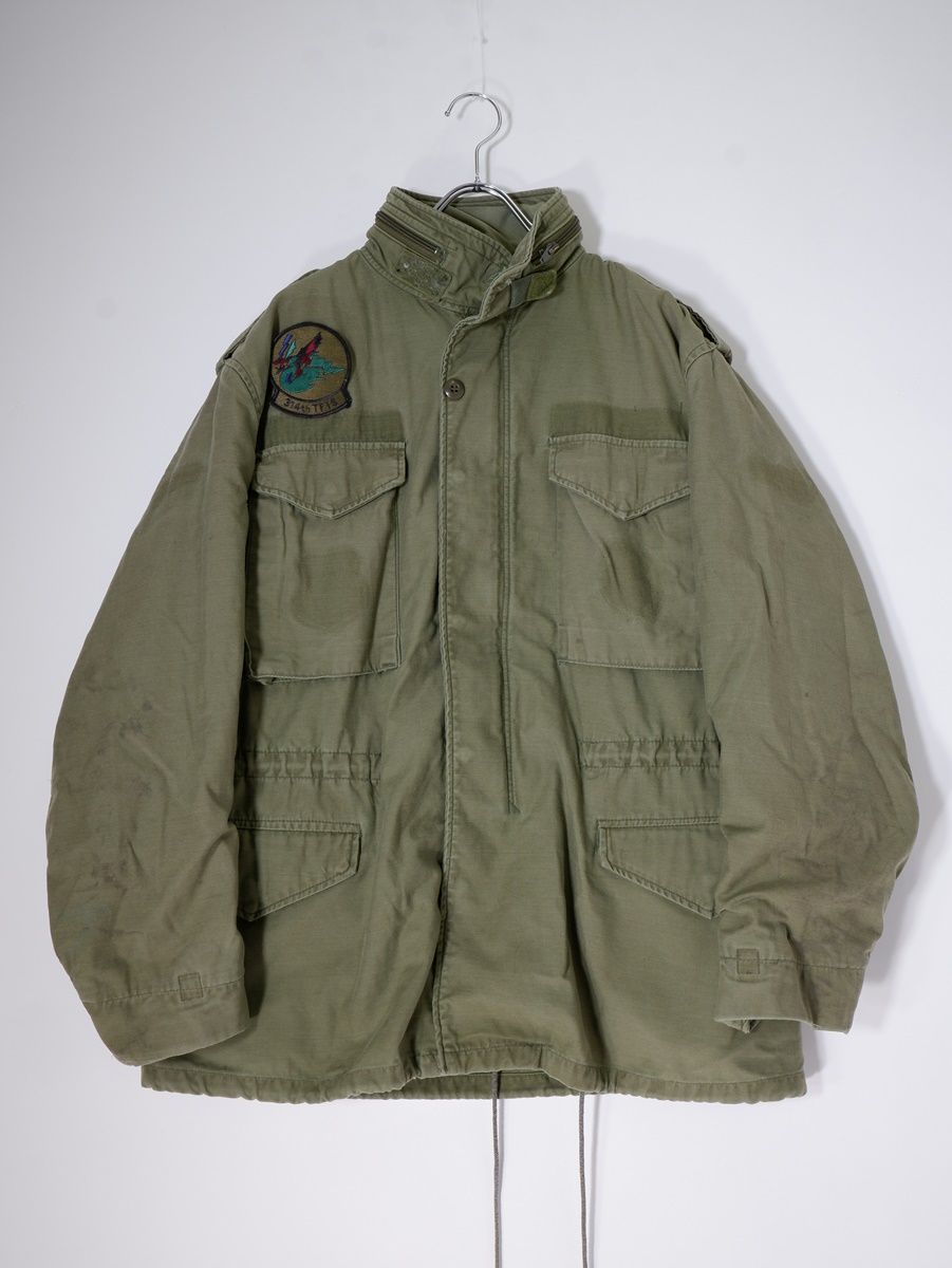 U.S.ARMY米軍 ヴィンテージ品80's M-65 Field Jacket 4th Model OG-107ジャケット(刺繍カスタム)【M-Regular】【MJKA78733】