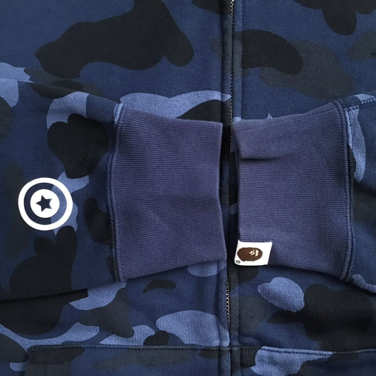 Blue camo × Gold タイガー パーカー Lサイズ tiger full zip hoodie a  