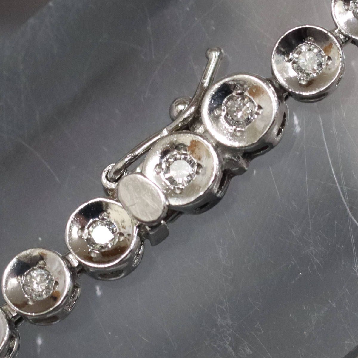 Pt850ダイヤモンドテニスブレスレット D1.00 8.8g - メルカリ 