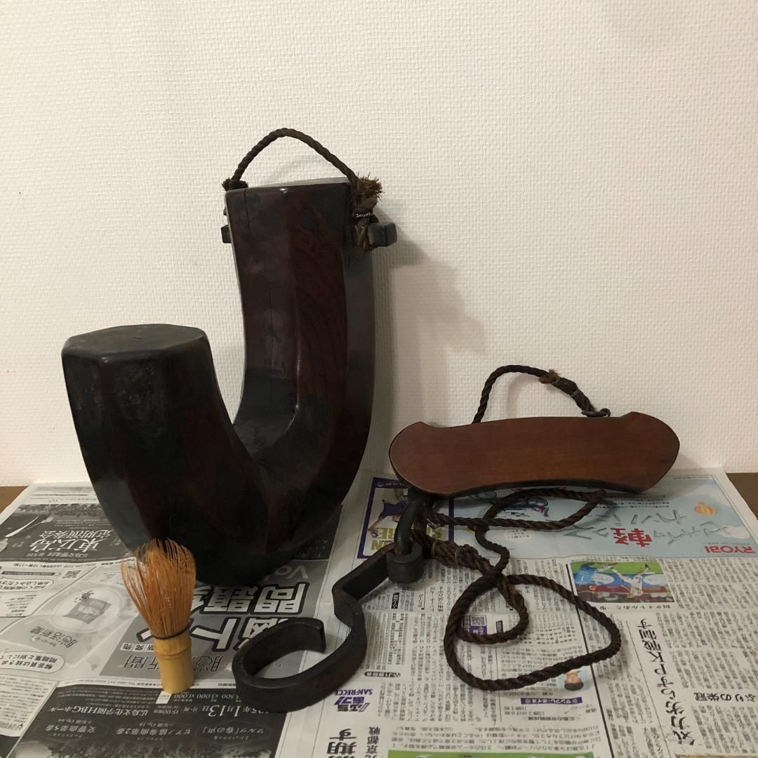 アンティーク 自在鉤 特大 囲炉裏 古民家 欅 骨董 インテリア #715 アンティーク 自在鉤 特大 囲炉裏 古民家 欅 骨董 インテリア #715