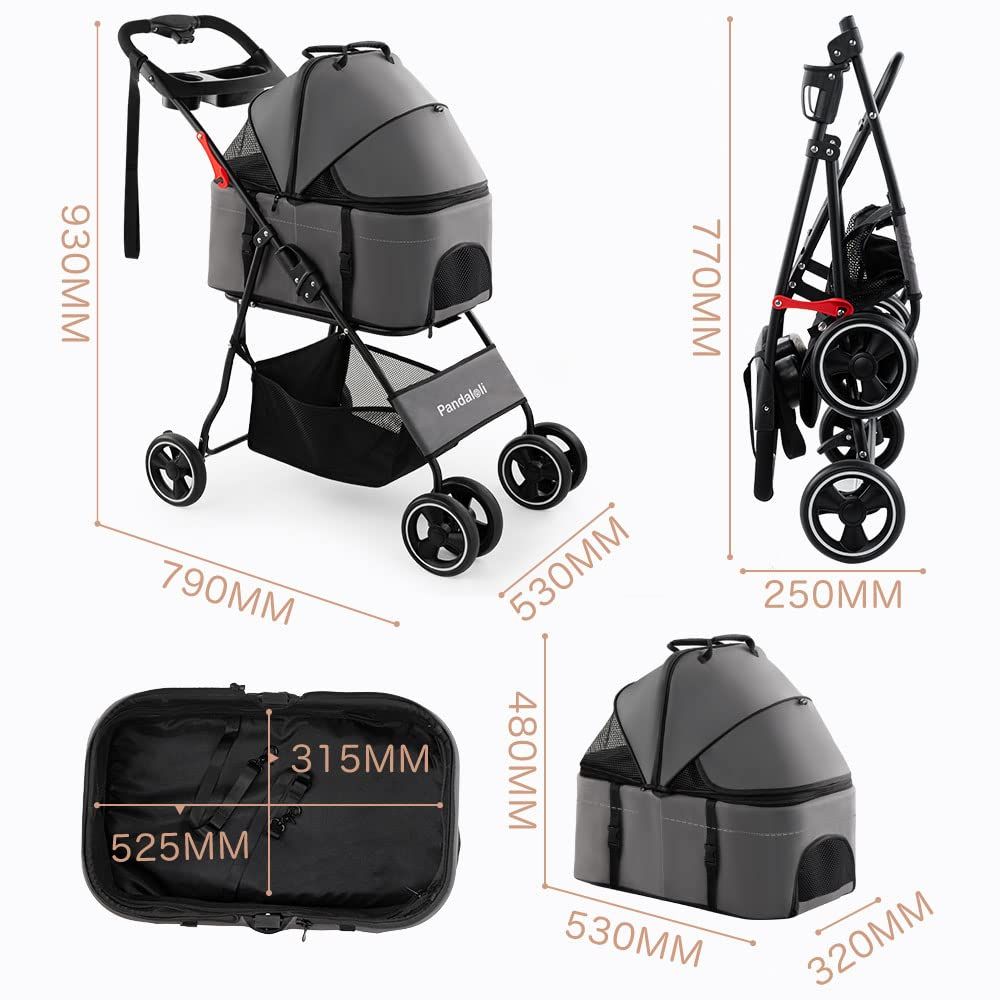 グレー色 耐荷重20Kg ファッション 組み立て簡単 折りたたみ 後輪