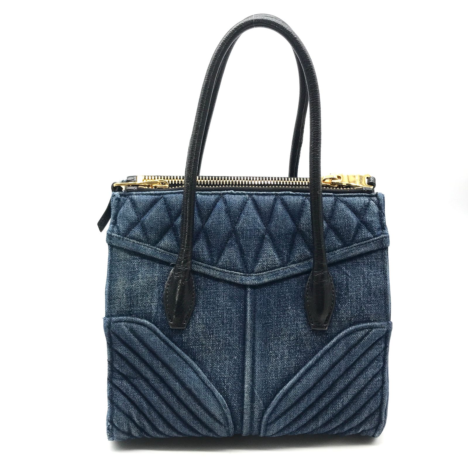 美品　miumiu ミュウミュウ　デニム　2way バッグ 楽天市場】【miu miu】ミュウミュウ デニム・マテラッセ・2WAY