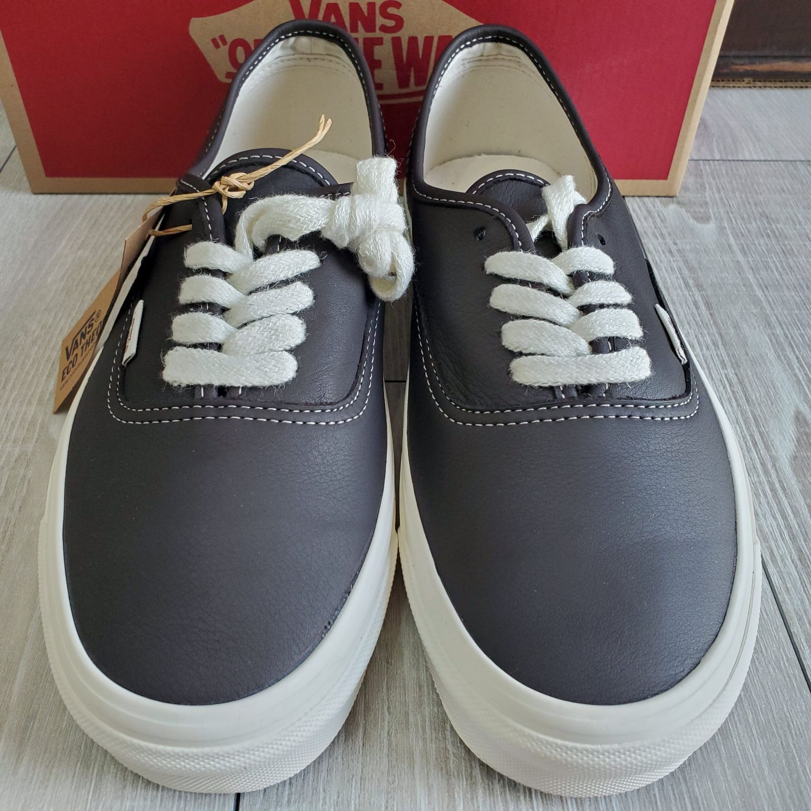 VANSバンズ□新品未使用 2022年 USA企画 廃版 ロンハーマン取扱い アナハイムファクトリー Authentic 44DX ECO  Theory Leather Chocolate オーセンティック US8H JP26.5 本革 レザー 定価12100 - メルカリ