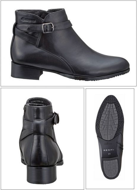 種類4:ブラック/23.5cm REGAL(リーガル)F27NBD レディス 本革 ショート