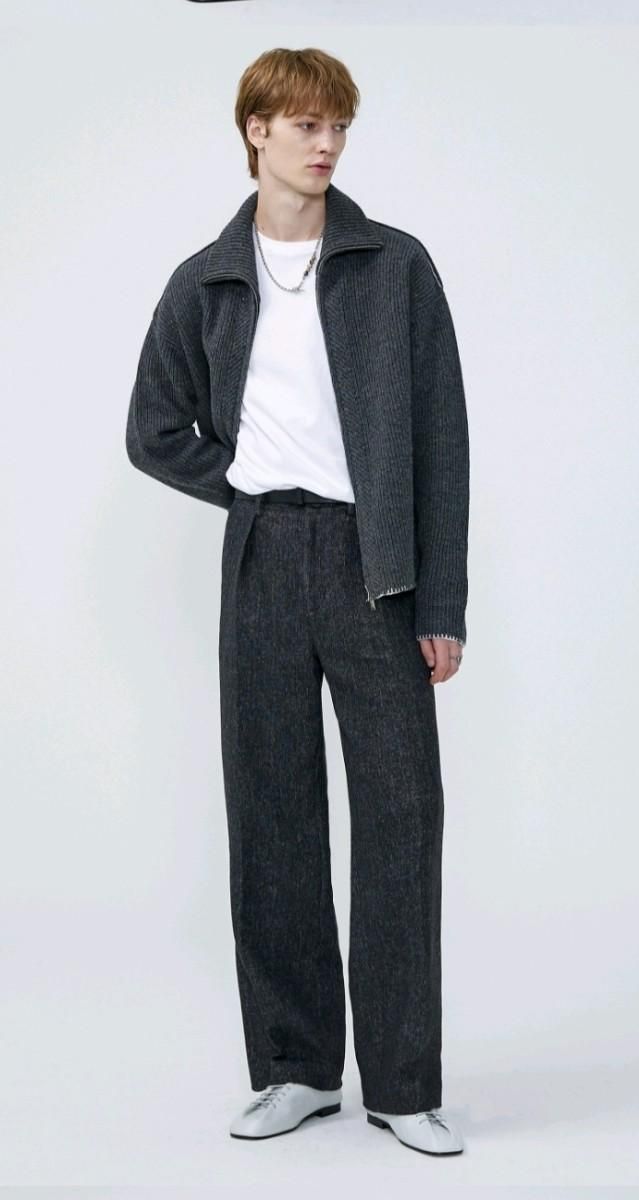 【Bunjang商品韓国直送】MARTIN PLAN(マーティンプラン) ジップアップニット M