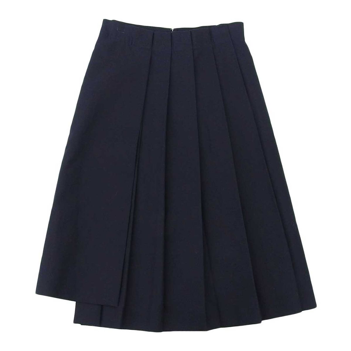 ジルサンダー アシンメトリー プリーツ スカート JSPM352064WM242200A81 レディース ネイビー JIL SANDER アパレル 小物