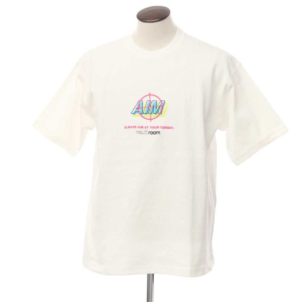 VAULTROOM AIM TEE WHITE Mサイズ 中古】ボルトルーム vaultroom AIM TEE コットン クルーネック