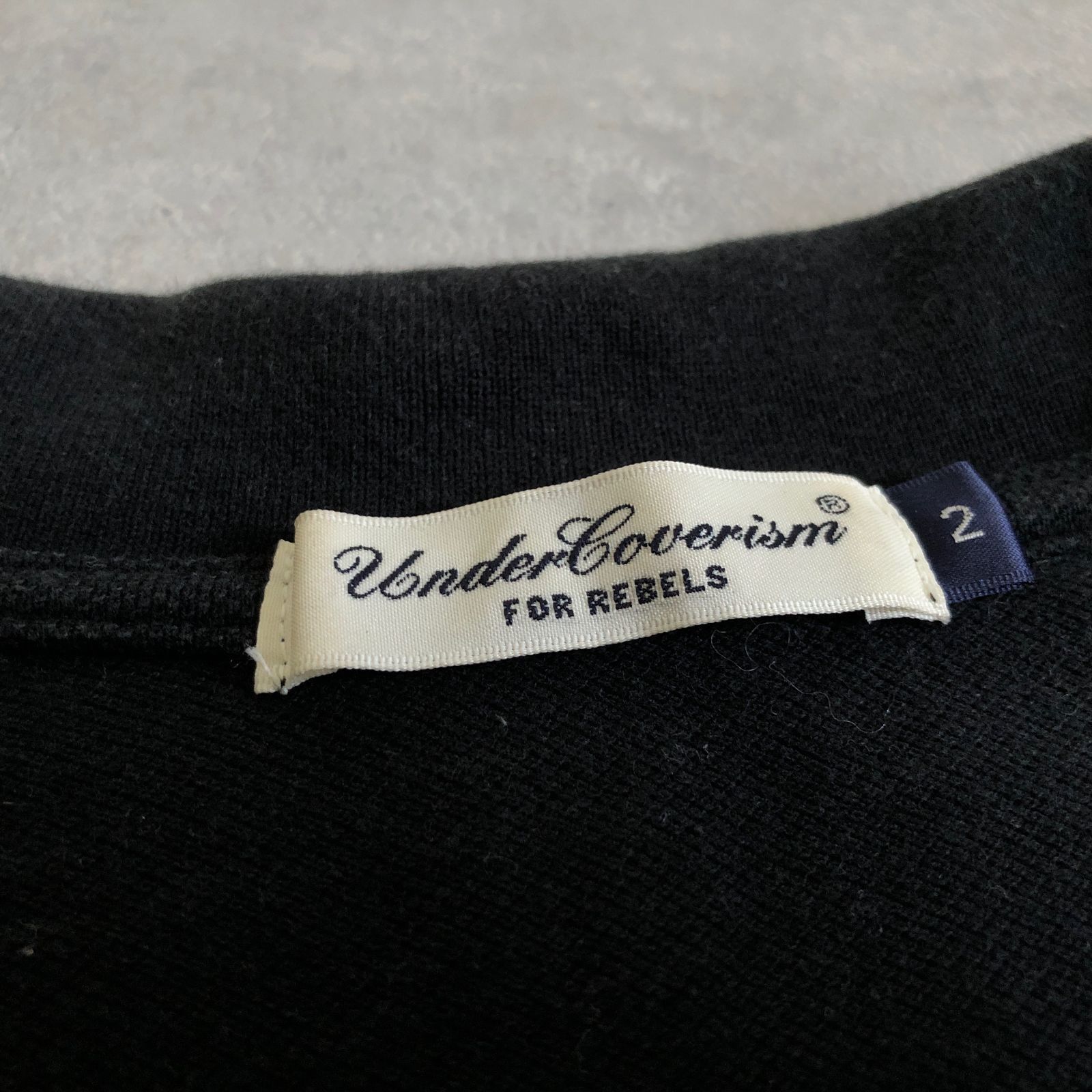 undercoverism アンダーカバーイズム　ポロシャツ UnderCoverism Arcchive collection ラインデザイン ポロシャツ