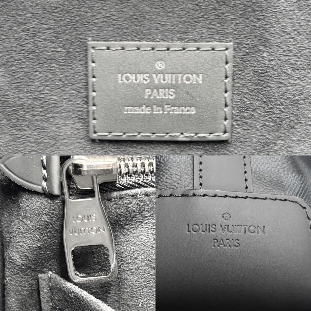 美品Louis Vuittonルイヴィトンダミエ メッセンジャーショルダーバッグ ルイヴィトンアルファ メッセンジャー 14137 黒/グレー ユニ