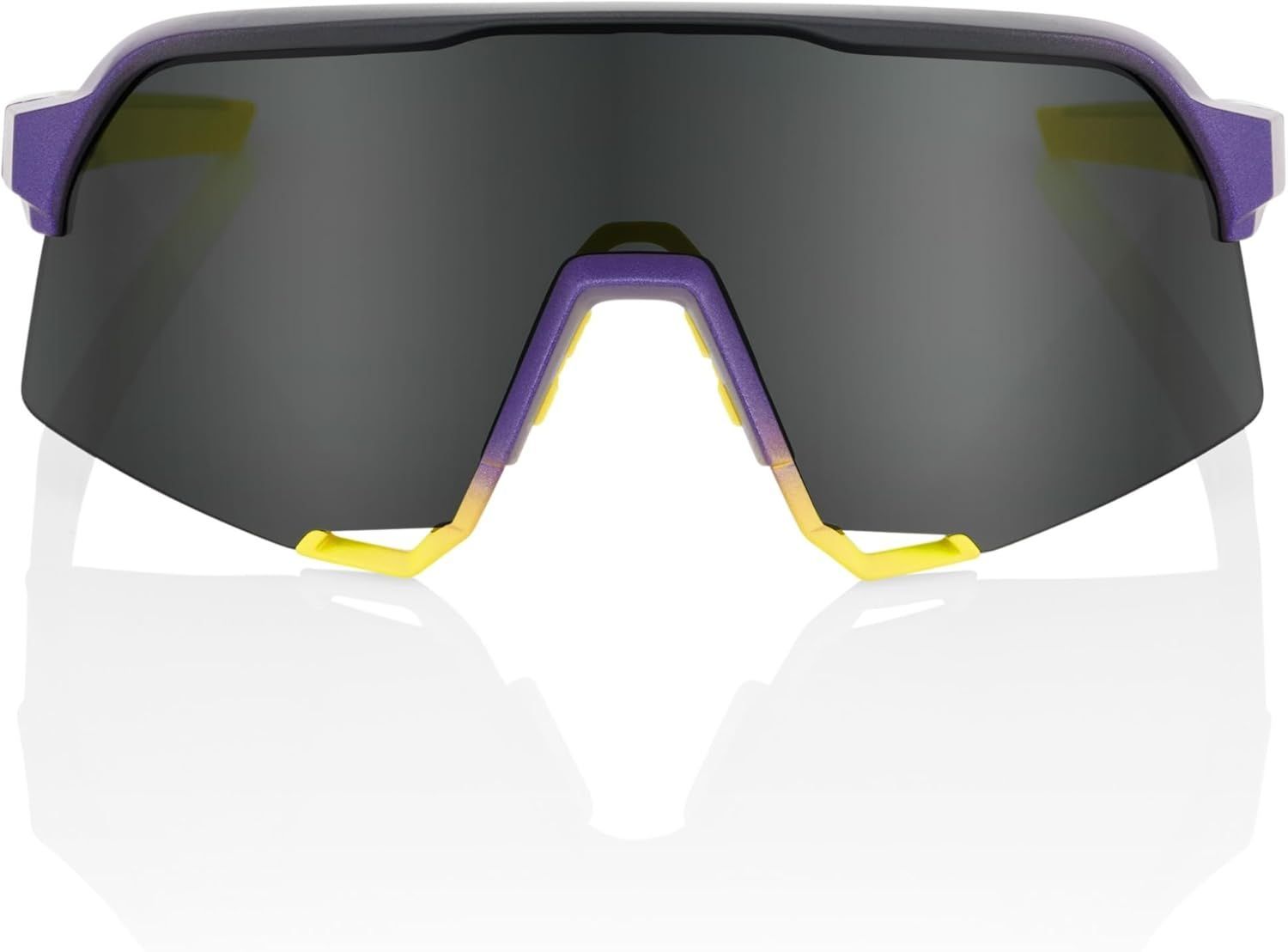 抽象的な 並行輸入品 100％ S3 ワンハンドレッドパーセント サングラス クリアレンズ付属 イエローパープル マットメタリック デジタルブライト ― ハイパーレッド マルチレイヤーミラーレンズ S3 60005-00000 10022ss