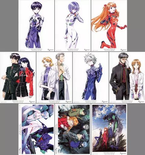 愛蔵版　新世紀エヴァンゲリオン　カドカワ全巻購入特典　複製画10枚セット 中古】セル画・原画 【愛蔵版】新世紀エヴァンゲリオン カドカワ