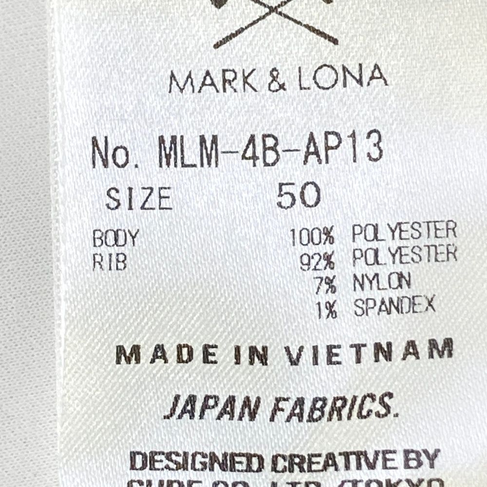 サイズ：50 MARK&LONA マークアンドロナ 2024年モデル 半袖