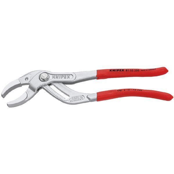 KNIPEX クニペックス パイププライヤー 滑り止めプラスチックコーティング 全長250mm 8103-250