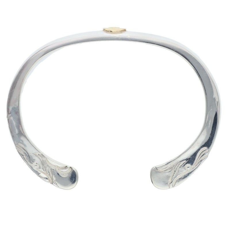 ゴローズ ダブルローズ付き平打ち M ブレスレット メンズ M ゴローズ