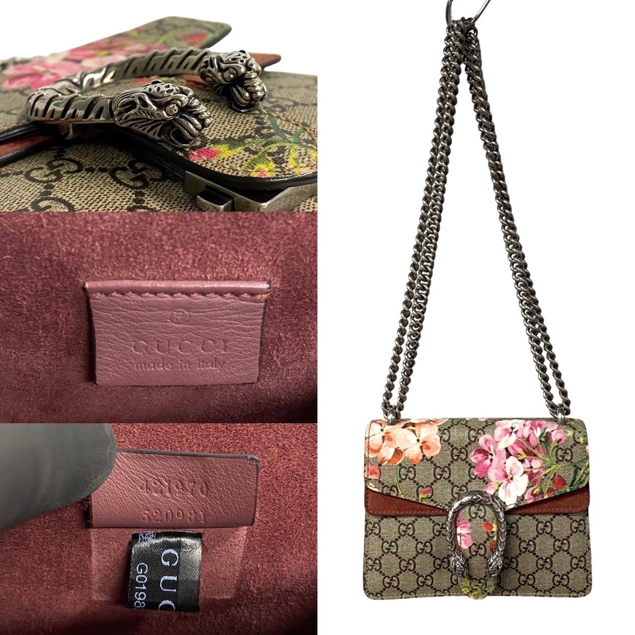 極 美品 希少品 GUCCI グッチ ディオニュソス GGスプリーム