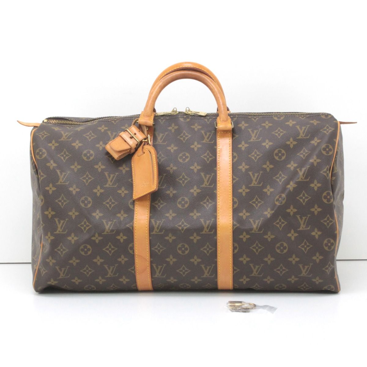 LOUIS VUITTON キーポルバンドリエール50 カモフラ ボストンバッグ