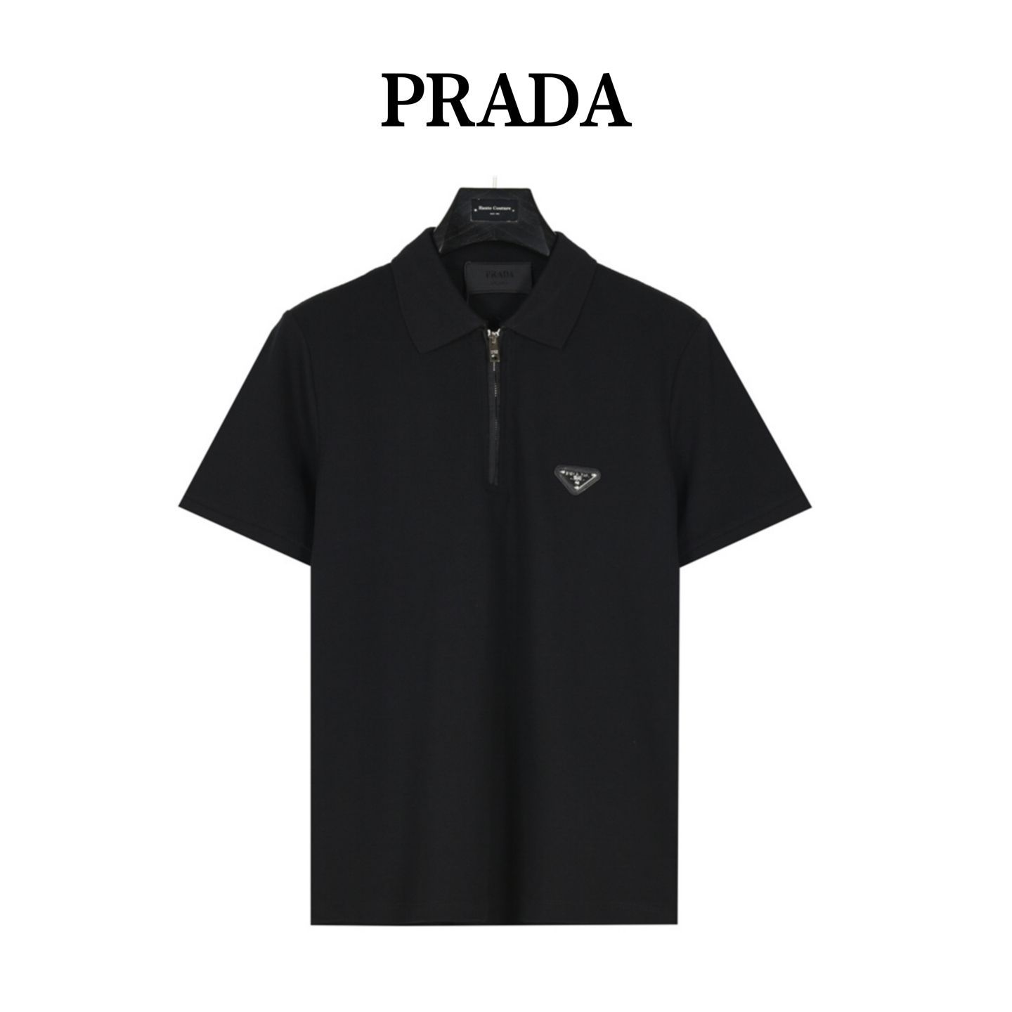 ☆美品☆ PRADA トップス ポロシャツ 半袖 フリル ハーフジップ