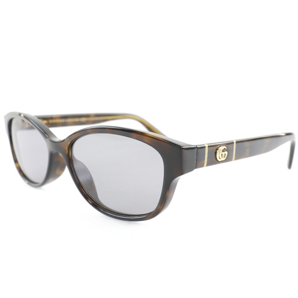 GUCCI】グッチ GGロゴ GG0639OA プラスチック ハバナ 茶 レディース