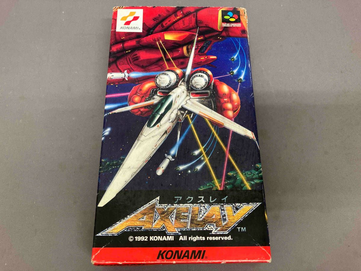 アクスレイ スーパーファミコン 1992年箱説明書 アクスレイ