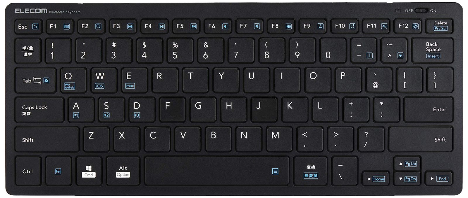 エレコム Bluetooth キーボード パンタグラフ式 軽量 マルチOS対応 iPad Surface Chromebook ブラック TK-FBP102BK [単品]