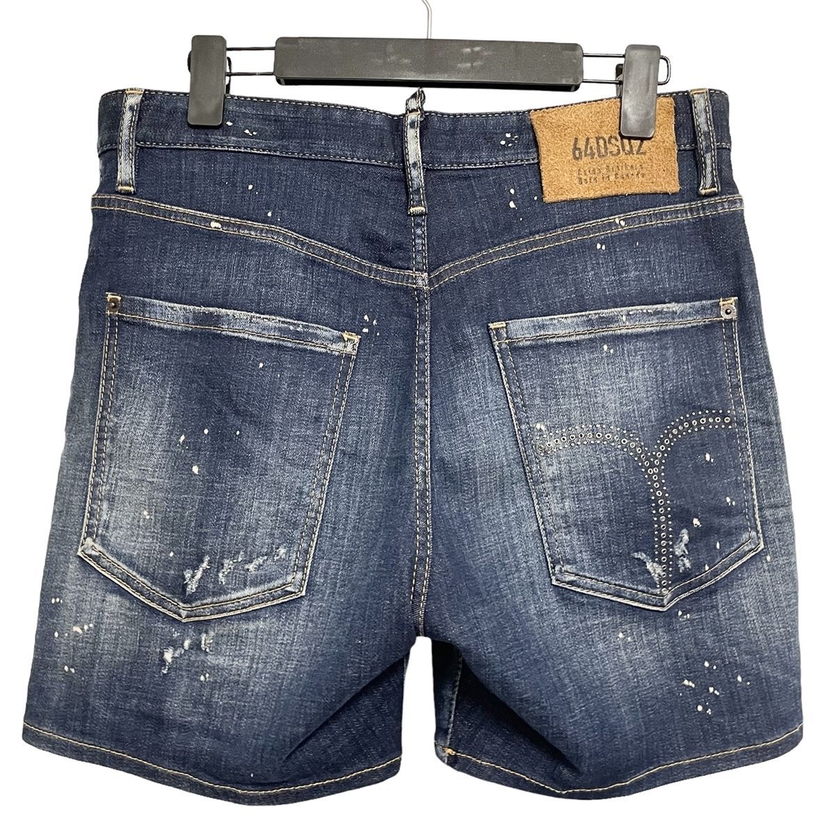 DSQUARED2 デニムショートパンツ 46 ディースクエアード ペイント加工 デニムショートパンツ 46 DSQUARED2