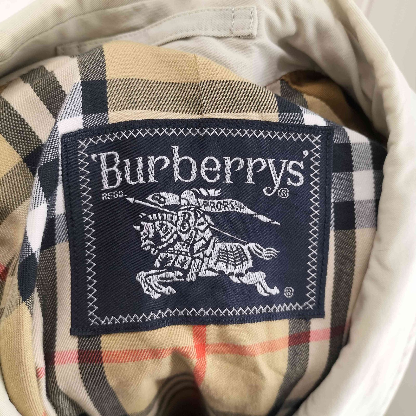 バーバリーズ トレンチコート ノバチェック　イングランド製 ベージュ 希少✨ バーバリーズ トレンチコート ノバチェック ロング丈 ベージュ