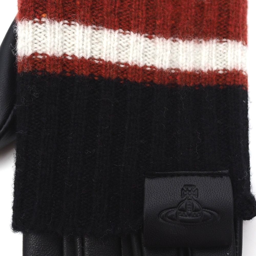 【新品未使用】Vivienne Westwood 黒 レザーグローブ 手袋 美品】Vivienne Westwood レザーグローブ 手袋 黒 新品