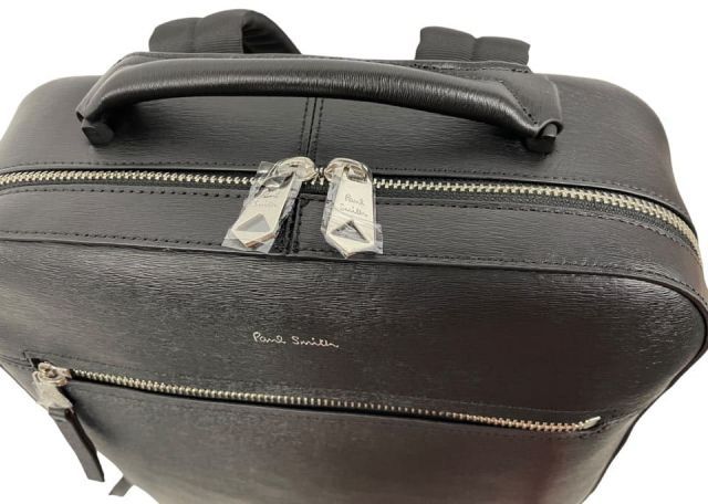 未使用】ポールスミス バッグ リュック レザー マルチストライプ