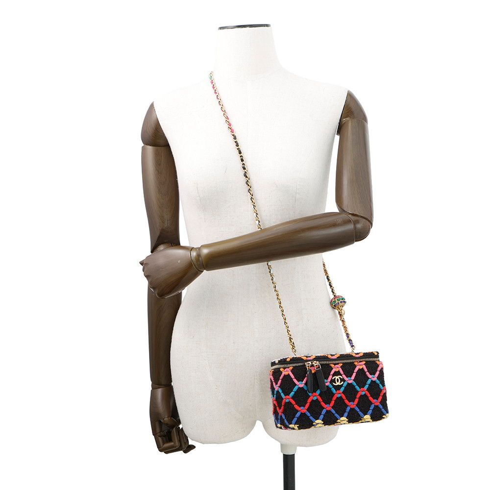 シャネル チェーンショルダーバッグ ココボール バニティ ツイード AP2303 CHANEL バッグ DECORATOM_COM_BR