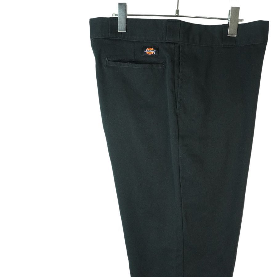 ディッキーズフレックスDickiesFLEXワークパンツツイル生地ブラック黒タグワンポイント無地vintageヴィンテージ40308