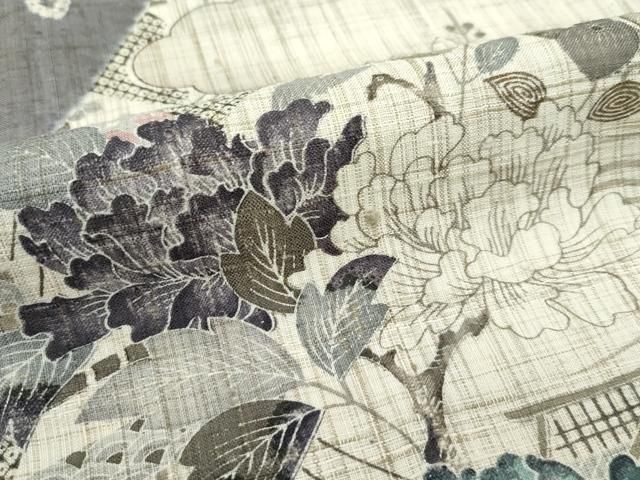 平和屋本店□極上 銀座もとじ 染織の名門 しょうざん 生紬 訪問着 単衣