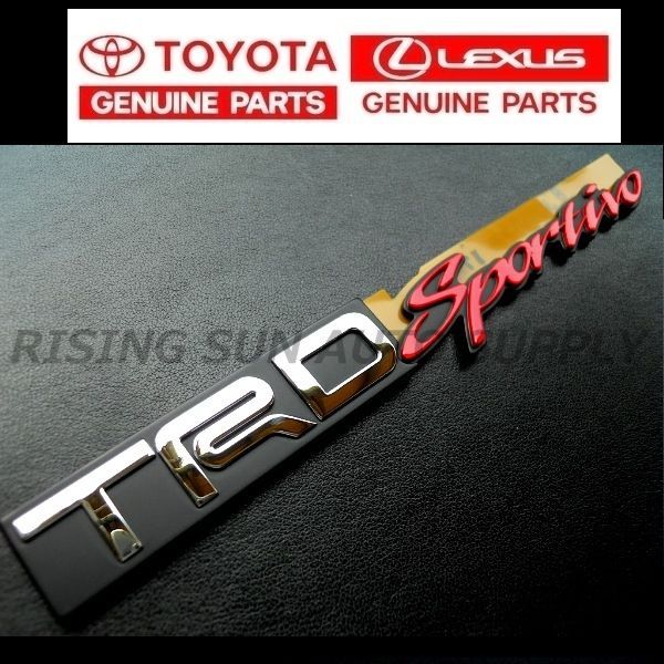 トヨタ 純正 エンブレム [ TRD sportivo ] 赤 普通郵便