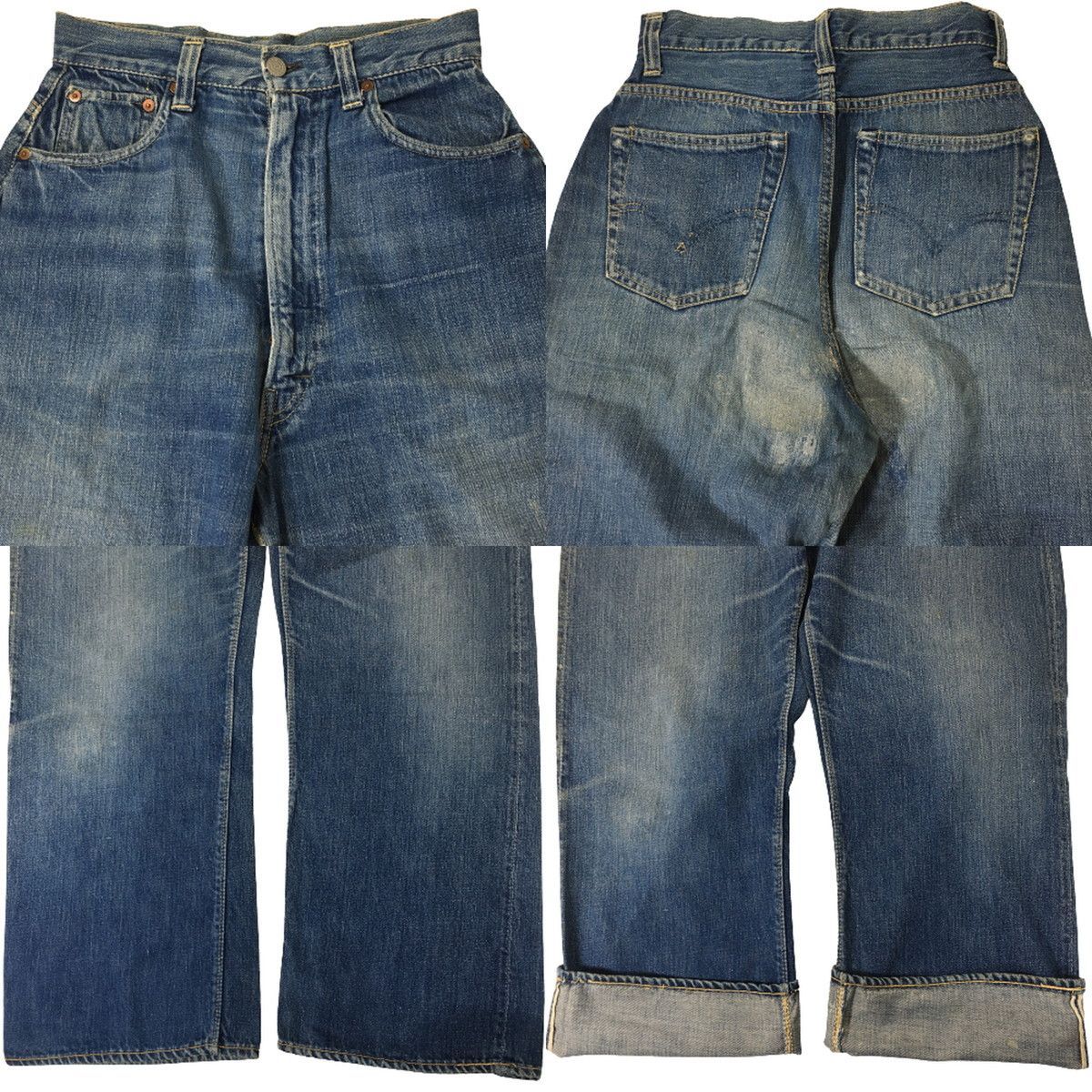 LEVI'S 701xx 50s デニムパンツ モンロー ピンクセルビッチ 実寸W27 