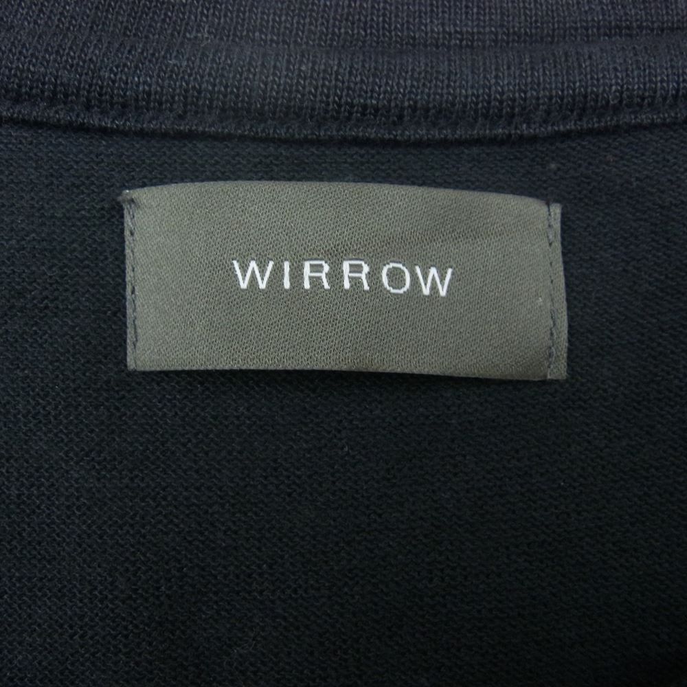 ウィロウ WIRROW 23SS 110260-123 LINEN COTTON HALF SLEEVE CUT&SEWN リネン コットン 半袖  ハーフスリーブ カットソー Tシャツ ブラック系 2【中古】 - メルカリ