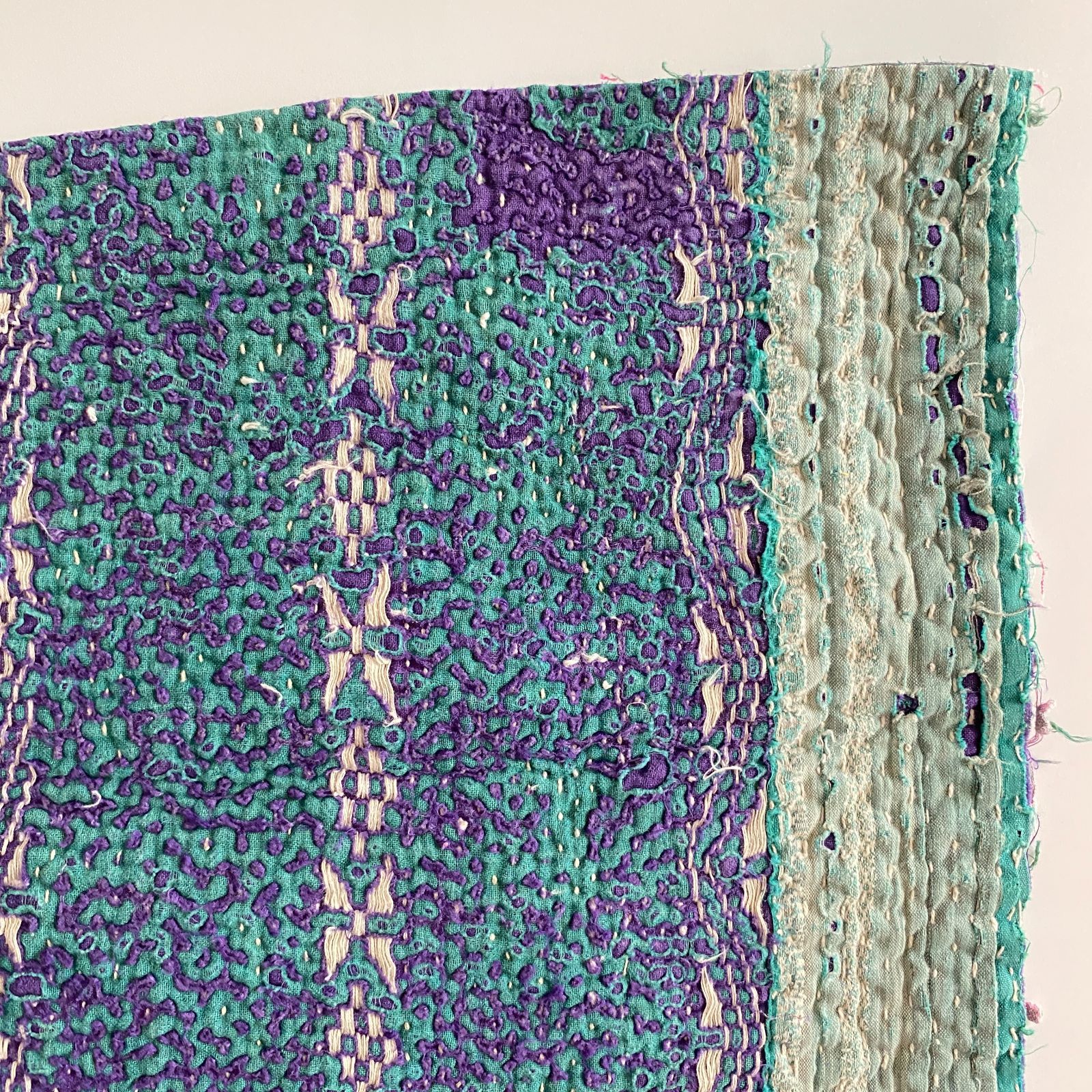 Wixarica様専用　No518　ラリーキルト　はぎれ 10%OFFクーポン配布中ヴィンテージカンタキルト サイズ