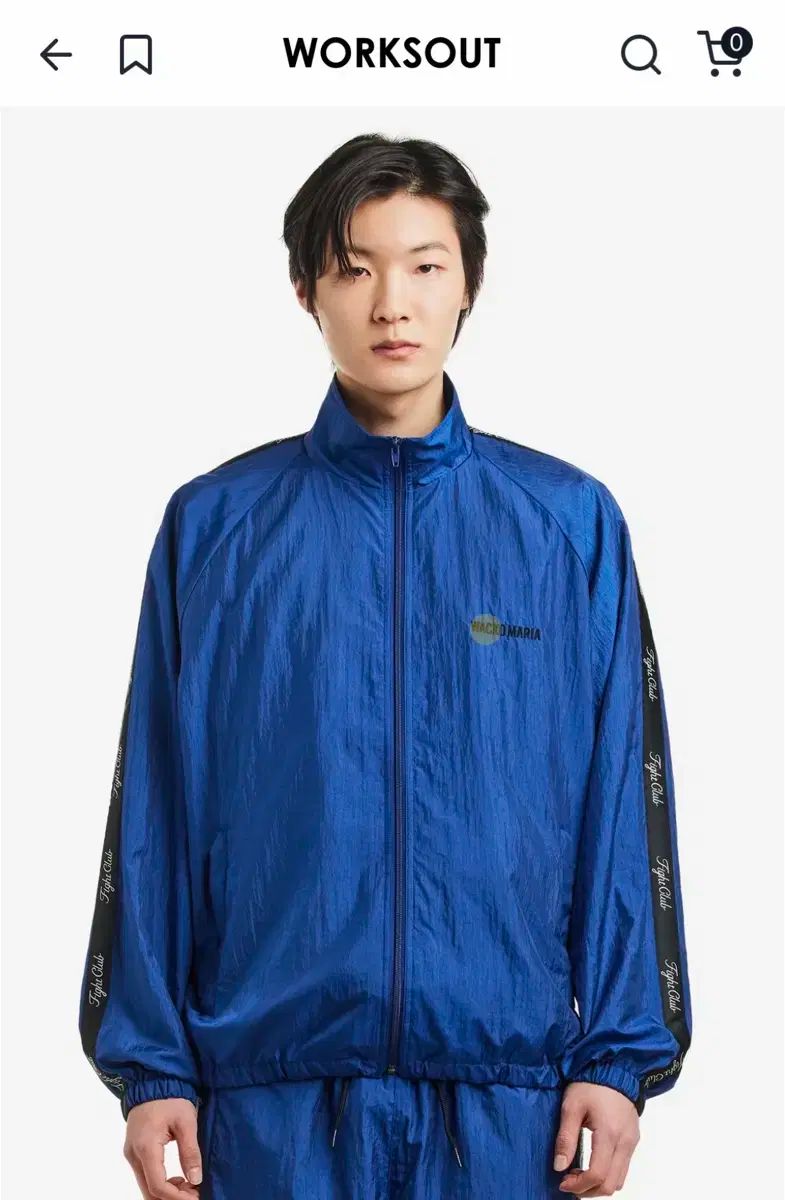 最終価格　WACKO MARIA　トラックジャケット WACKO MARIA(ワコマリア) 25SS トラックジャケット 青 新品 L