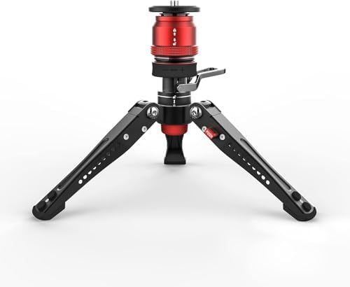 ♥ IFOOTAGE カメラ用ミニ三脚 写真用ペダル付きプロフェッショナル卓上三脚 最大荷重8kg ソニー ニコン キヤノンデジタル一眼レフカメラと互換性のあるデスクトップ三脚 Base-P