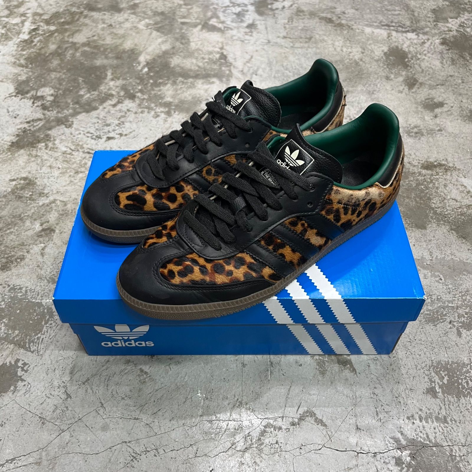 adidas SAMBA OG W ハラコ レオパード サンバ スニーカー JI2735 