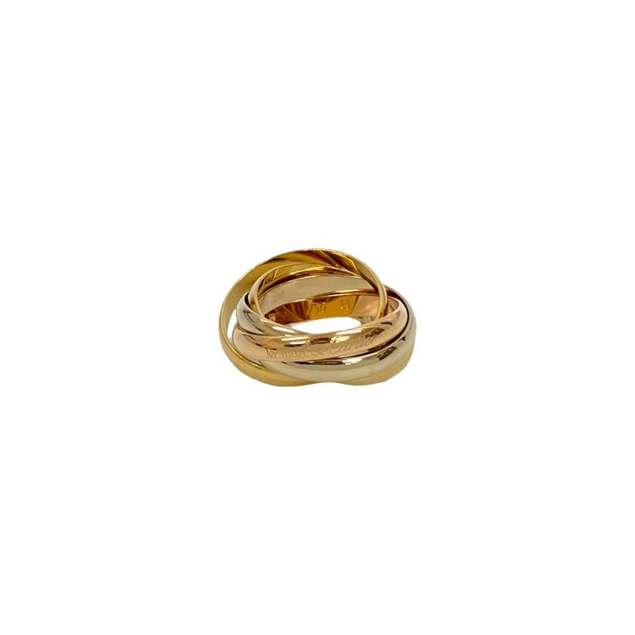 極 美品 箱付 CARTIER カルティエ トリニティ リング 5連 指輪 9