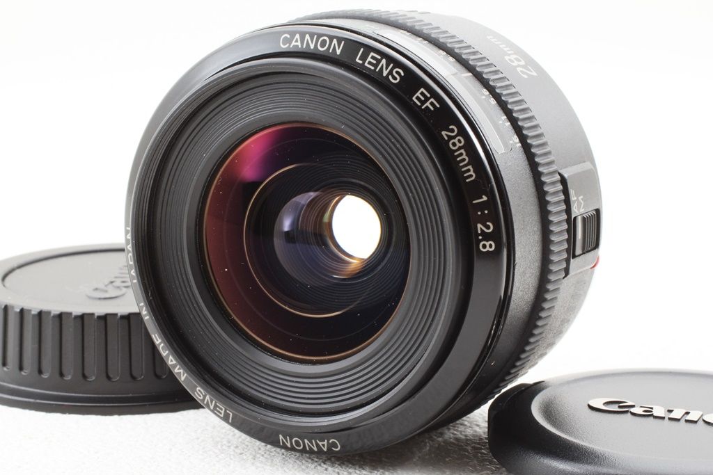 上品 Canon キヤノン EF 28mm F2.8 広角 単焦点 レンズ