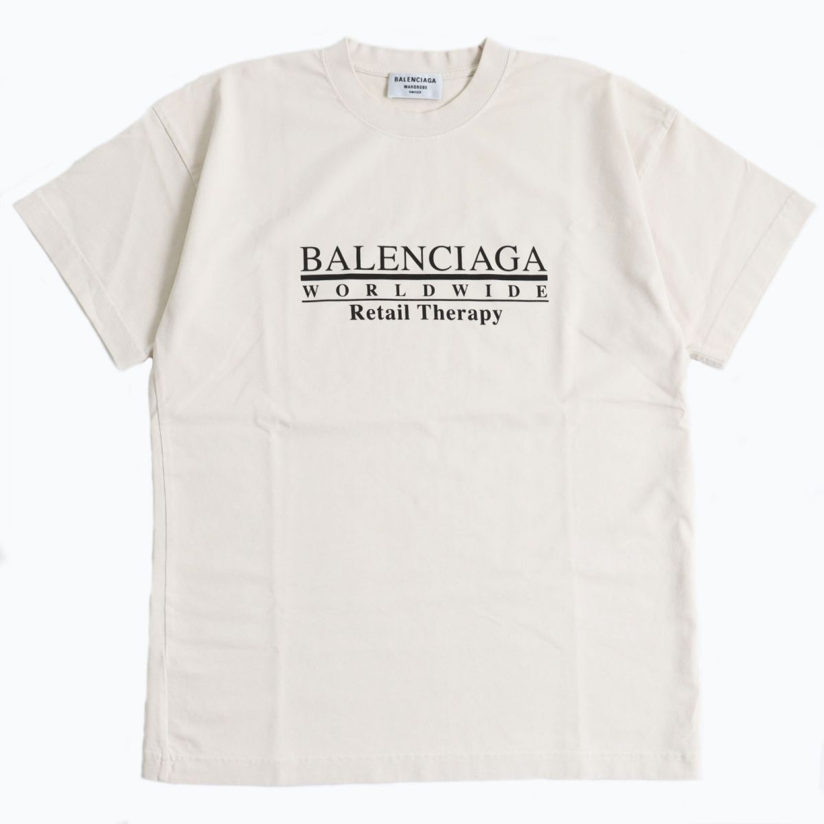 美品○21AW BALENCIAGA バレンシアガ 612965 Retail Therapy ロゴ