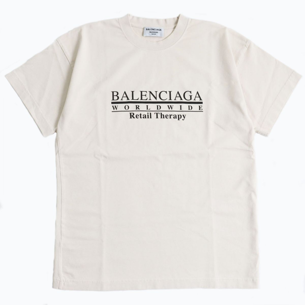 美品○21AW BALENCIAGA バレンシアガ 612965 Retail Therapy ロゴ 