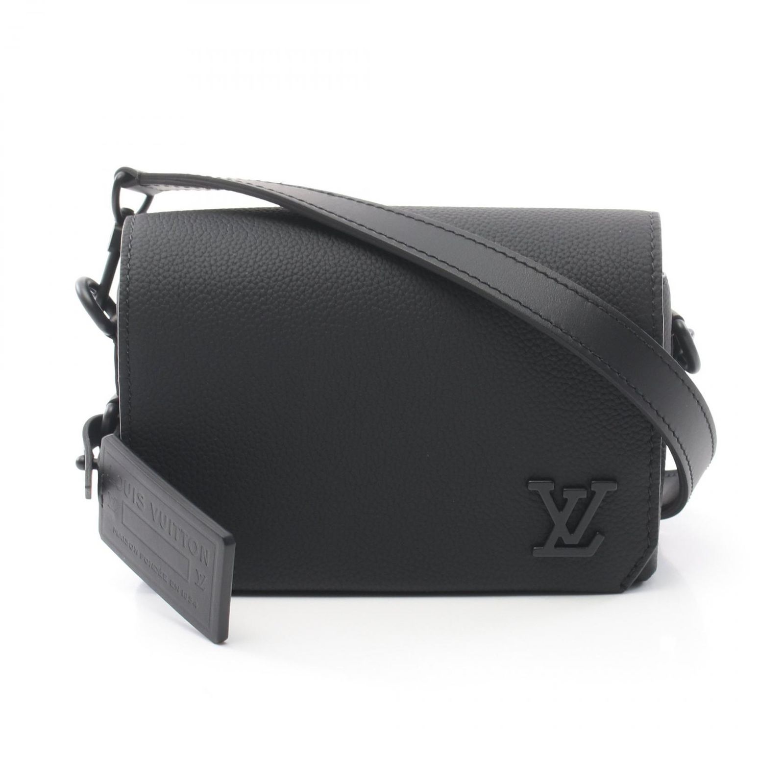 ルイ ヴィトン LOUIS VUITTON ショルダーバッグ ファストライン ウェアラブル ウォレット LV アエログラム M82085 ノワール レザー ファストライン ウェアラブル ウォレット メンズ