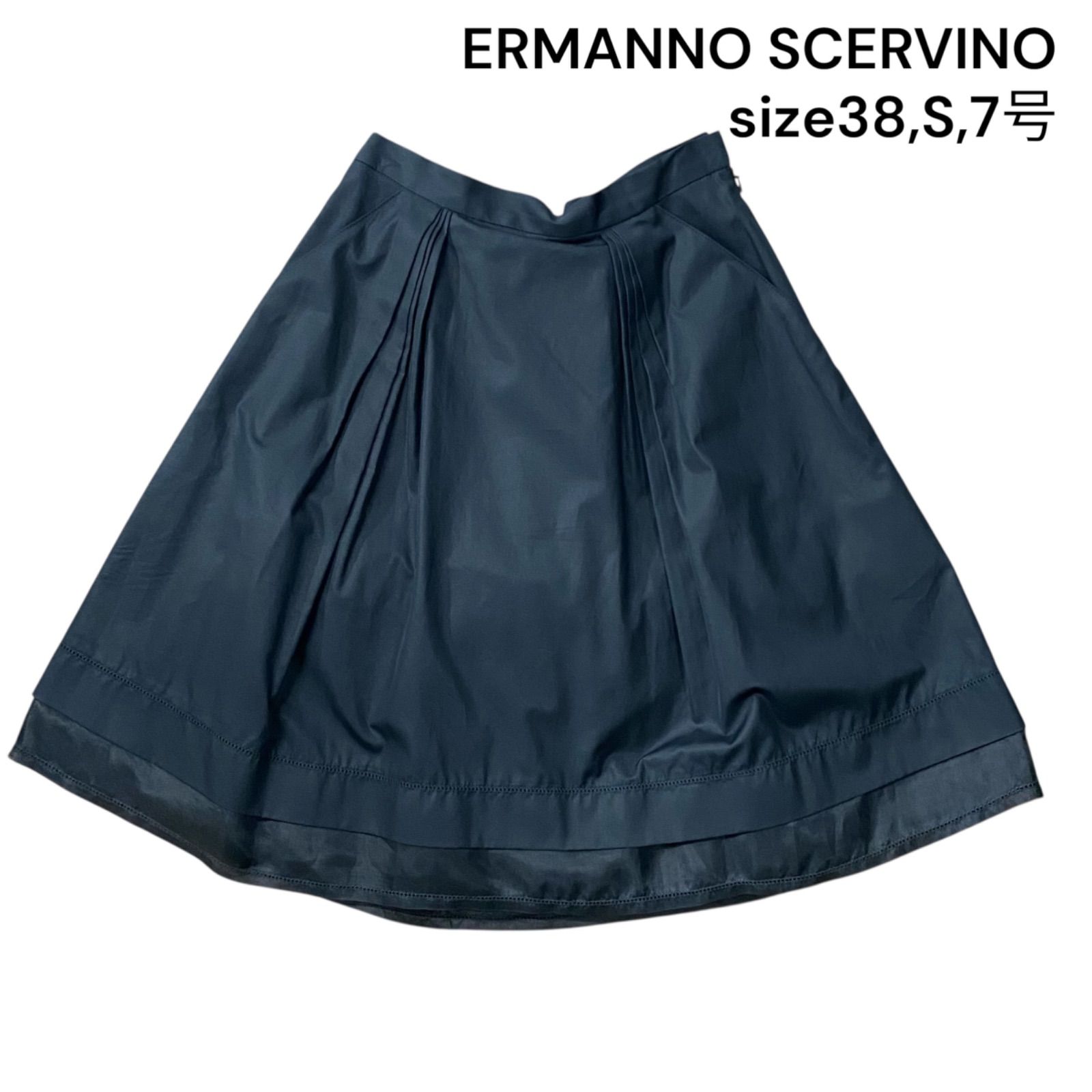 エルマンノ シェルヴィーノ ERMANNO SCERVINO スカート 膝丈 フ 38 S 7号 レディース S5Q400