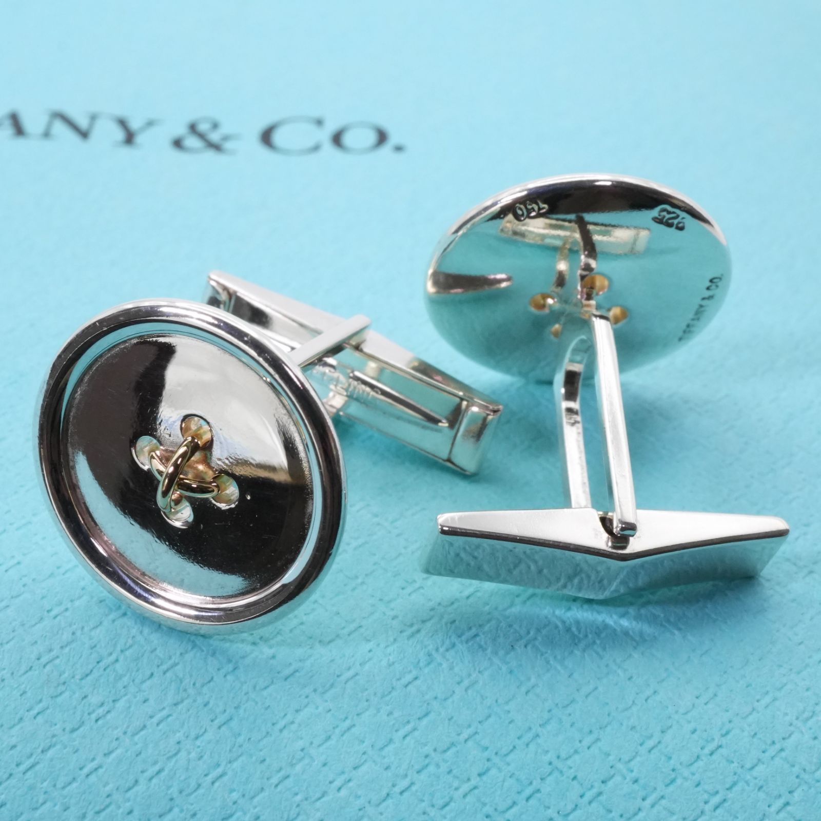ティファニー K18 コンビ カフスボタン/カフリンクス 楽天市場】ティファニー カフス TIFFANY&Co. カフリンクス