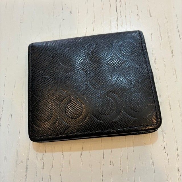 コーチ COACH Cモノグラム ブラックレザー 小銭入れ - メルカリ