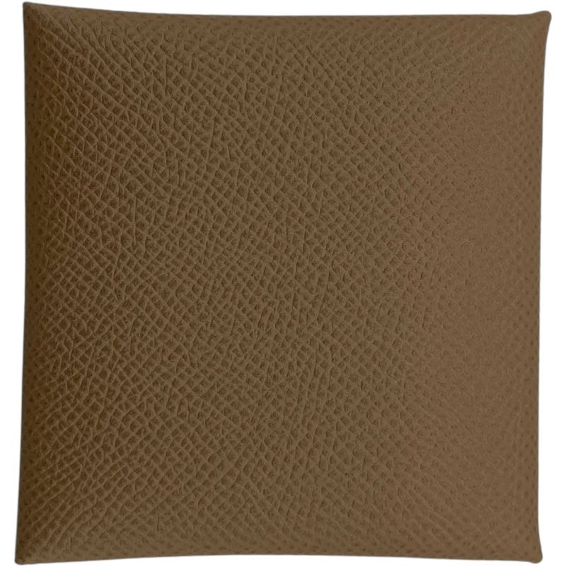 エルメス HERMES バスティア A刻印 エトゥープ シルバー金具 エプソン ユニセックス コインケース