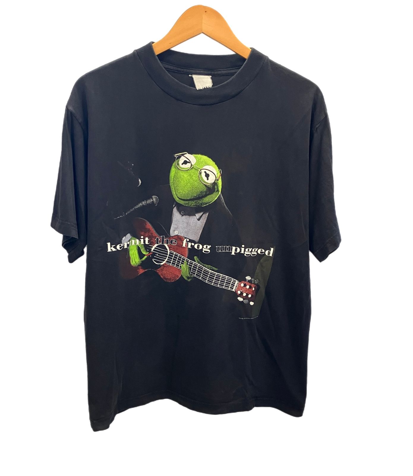 ヴィンテージ vintage 90s 90's Kermit the frog unpigged Eric Clapton カーミット エリック クラプトン - Tシャツ ブラック フリーサイズ 101MT-3068 - メルカリ