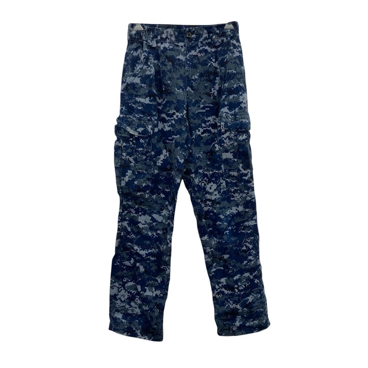 ミリタリーパンツ X-SMALL ブルー系 デジタルカモ ジップアップ 迷彩